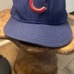 New Era Blue Cap with Red Logo